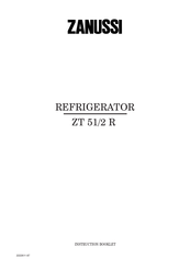 Zanussi ZT 51/2 R Instruction Booklet