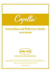 Baby Lock Capella Instruction And Reference Manual
