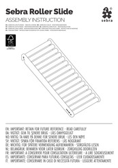 sebra Roller Slide Assembly Instruction Manual