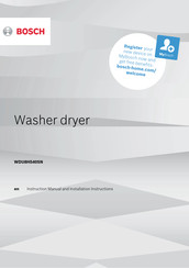 Bosch WDU8H540SN Instruction Manual