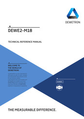 Dewetron DEWE2-M18 Technical Reference Manual