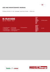 Mosa S Series Use And Maintenance Manual