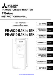 Mitsubishi Electric FR-A540-1.5K Instruction Manual