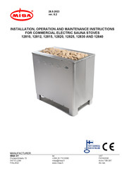 MISA 12810 Installation, Operation And Maintenance Instructions