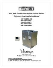 Vinotemp WINE-MATE WM-2500SSAWC Operation Care Installation Manual