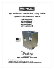 Vinotemp WINE-MATE WM-6500SSAWC Operation Care Installation Manual