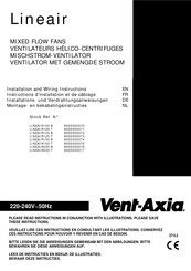 Vent-Axia Lineair LINEAIR100 B Installation And Wiring Instructions