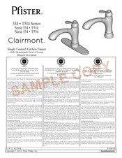 Price Pfister Clairmount 534 Series Manual