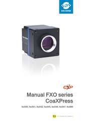SVS-Vistek CoaXPress fxo487MCX12-2C Manual