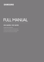 Samsung HW-Q600B Full Manual