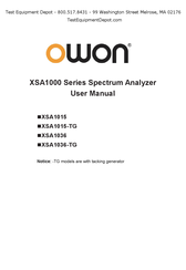 Lilliput Owon XSA1015 User Manual