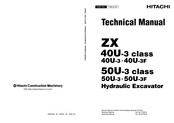 Hitachi ZX 40U-3F Technical Manual
