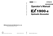 Hitachi EX1900-6 Operator's Manual