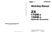 Hitachi ZX 170W-3 Workshop Manual