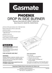 Gasmate PHOENIX BQ2027 Manual