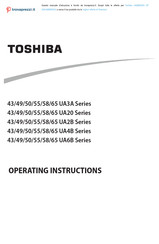 Toshiba 55UA2B63DG Operating Instructions Manual