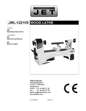 Jet JWL-1221VS-M Operating Instructions Manual