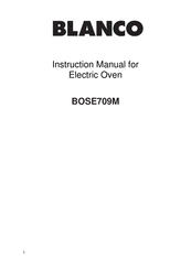 Blanco BOSE709M Instruction Manual