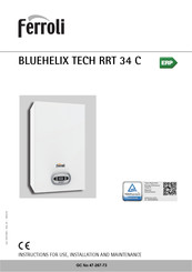 Ferroli BLUEHELIX TECH RRT 34 C Manual