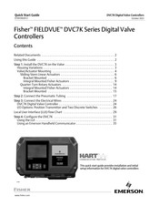 Emerson Fisher FIELDVUE DVC7K Quick Start Manual