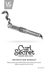 Conair VS SASSON Curl Secret Instruction Booklet