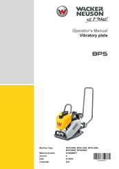 Wacker Neuson BPS1135A Operator's Manual