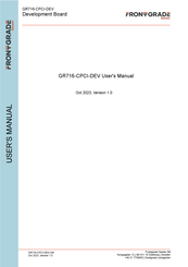 FRONTGRADE GR-CPCI-GR716-DEV User Manual
