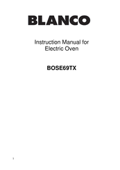 Blanco BOSE69TX Instruction Manual