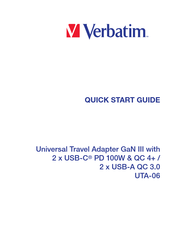 Verbatim UTA-06 Quick Start Manual