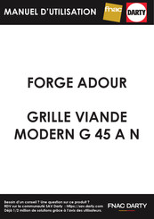 FORGE ADOUR MODERN G45 Manual