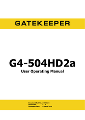 Gatekeeper G4-504HD2a User's Operating Manual