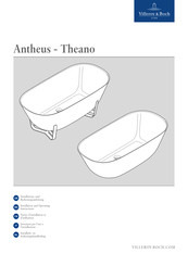 Villeroy & Boch Theano UBQ170ANH7F200TVRW Installation And Operating Instructions Manual