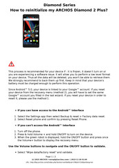 Archos Diamond 2 Plus Manual