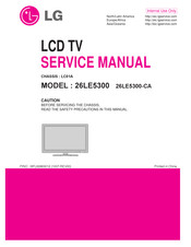 LG 26LE5300-CA Service Manual