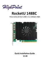 HighPoint RocketU 1488C Quick Installation Manual