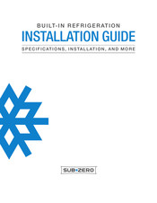 Sub-Zero BI-36U/S/PH-RH-CL Installation Manual