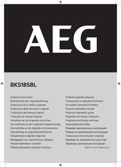 AEG BKS18SBL-0 Original Instructions Manual