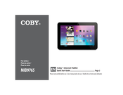 Coby MID9765 Series Quick Start Manual