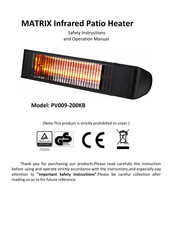 Provida Varme PV009-200KB Safety Instructions And Operation Manual