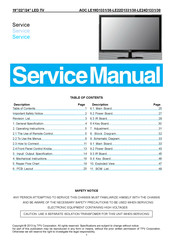 AOC LE22D1331/30 Service Manual