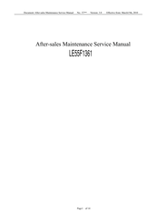 AOC LE55F1361 After-Sales Service Manual