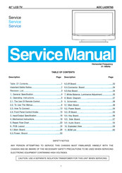 AOC L42W765 Service Manual