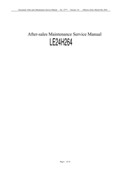 Aoc LE24H264 After-Sales Service Manual