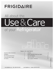 Frigidaire FPHI1887KF - Gallery 18.2 cu. Ft. Top Freezer Refrigerator Use & Care Manual