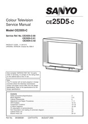 Sanyo CE25D5-C Service Manual