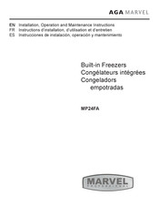 AGA MARVEL MP24FA Installation, Operation And Maintenance Instructions