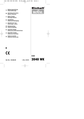 Einhell Royal KSE 2040 WK Operating Instructions Manual