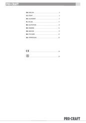 Pro-Craft VB20 Manual