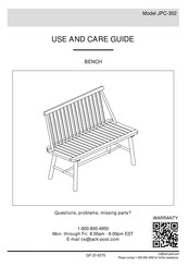 Jack-Post JPC-302 Use And Care Manual