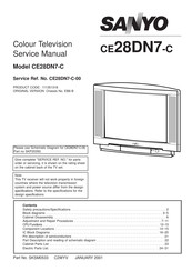 Sanyo CE28DN7-C-00 Service Manual